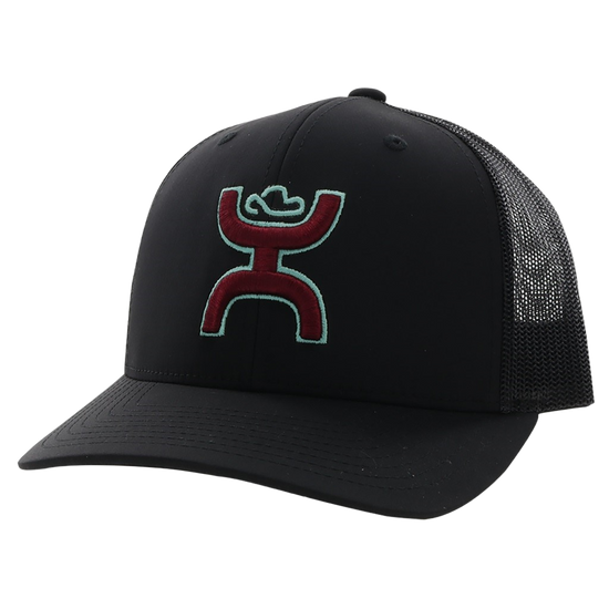 Hooey Men's Sterling 6-panel Black Trucker Cap 2206T-BK