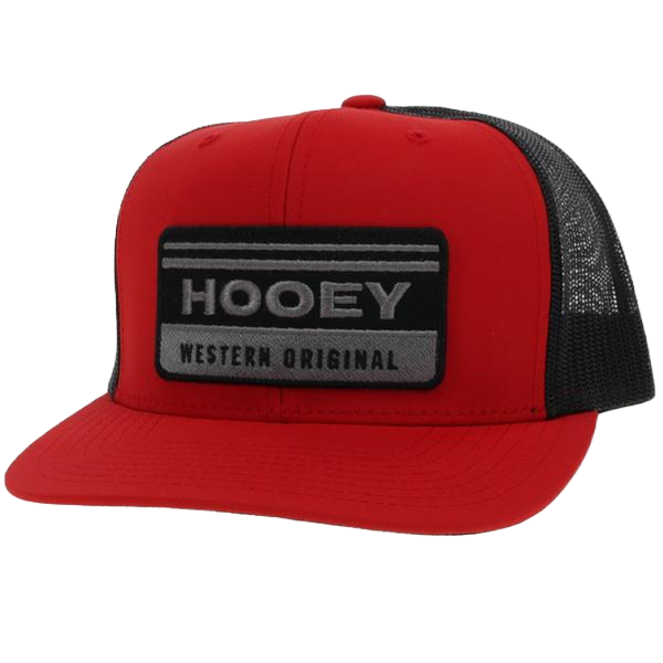 Hooey® "Horizon" Red & Black Snapback Hat 2135T-RDBK