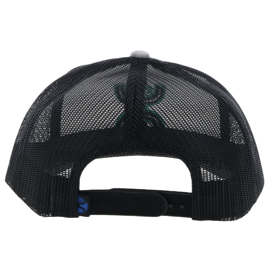 Hooey "Sterling" 6-Panel Grey & Black Trucker Cap 2217T-GYBK