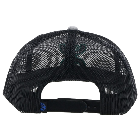 Hooey "Sterling" 6-Panel Grey & Black Trucker Cap 2217T-GYBK