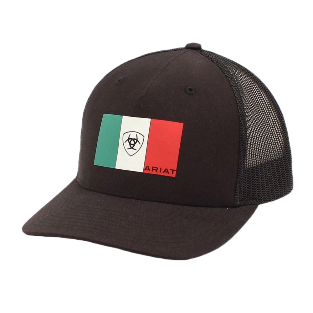 Ariat® Men's Mexico Flag Black Snapback Hat A300016401