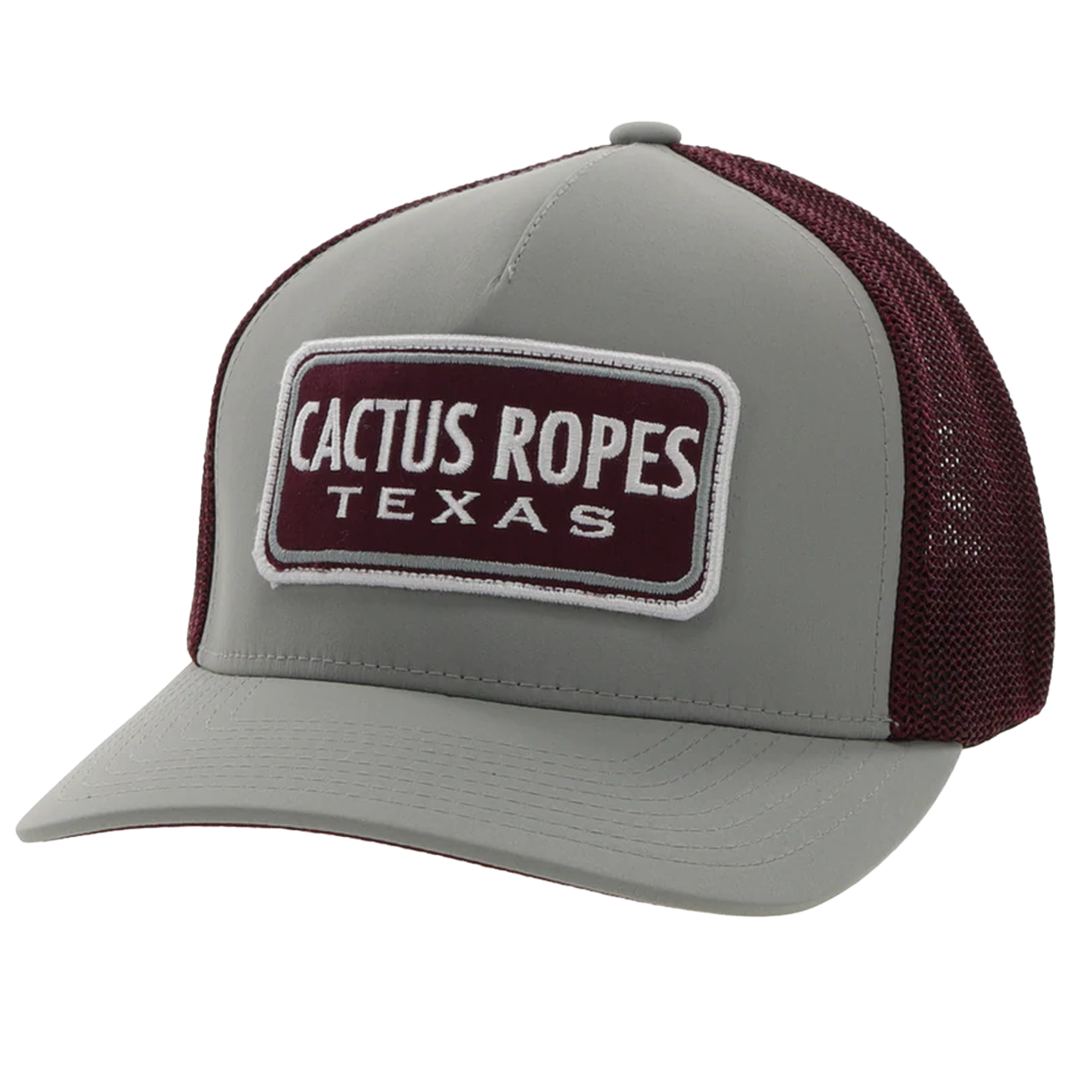 Hooey® Children's Cactus Ropes Grey and Maroon Trucker Hat CR084-Y