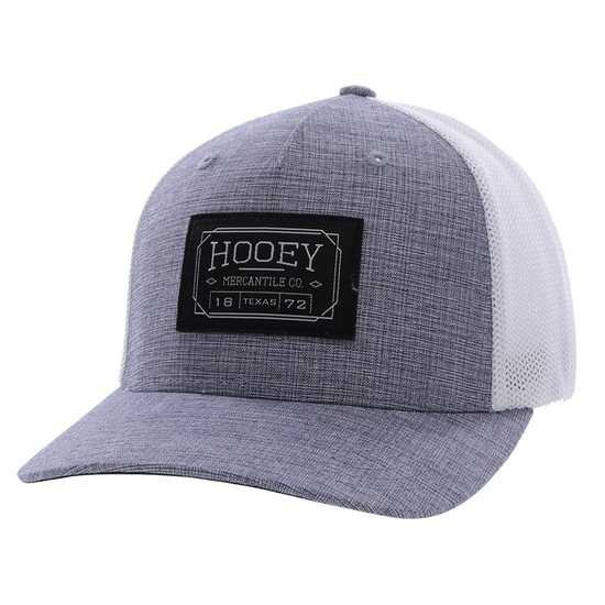 Hooey Men's Doc 5-panel Blue & White Flexfit Cap 2202BLWH