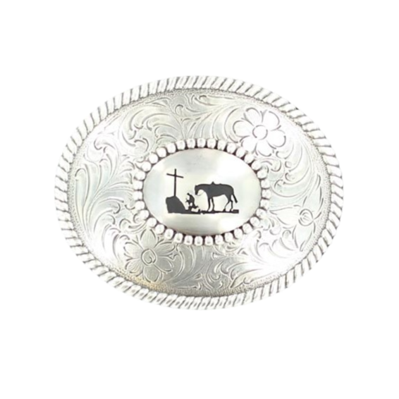 Nocona Men's Cowboy Prayer  Belt Buckle 37056