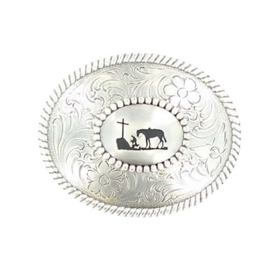 Nocona Men's Cowboy Prayer  Belt Buckle 37056