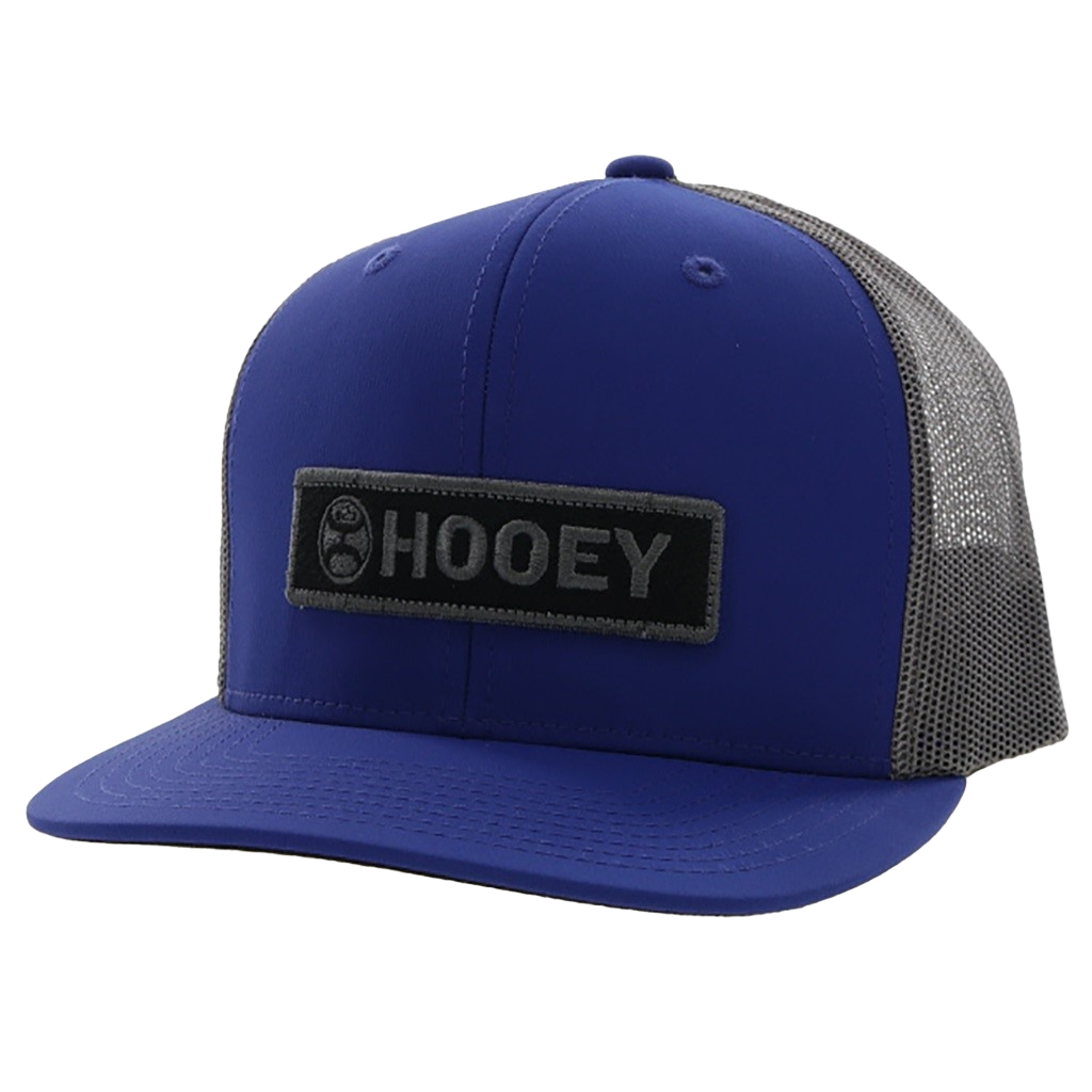Hooey Men's Lock-Up 6-panel Navy & Grey Trucker Cap 2213T-NVGY