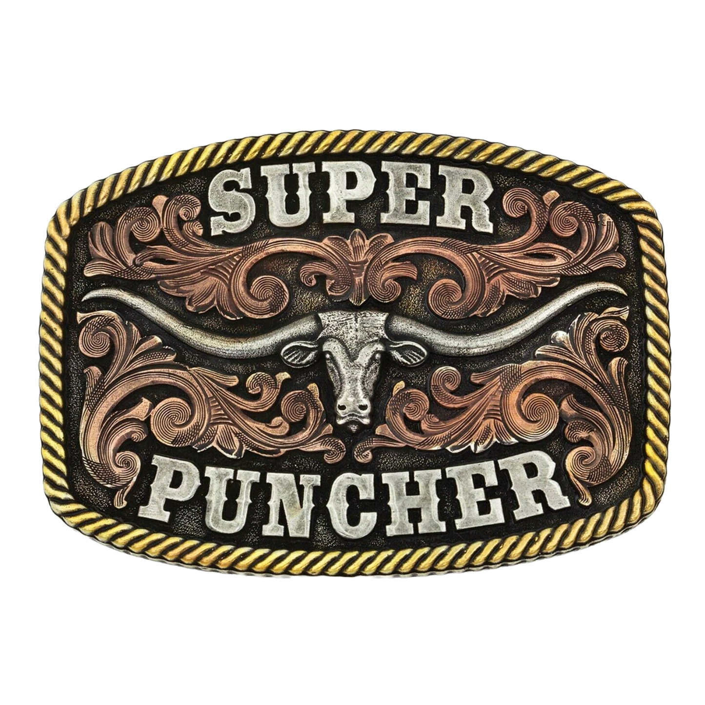 Montana Silversmiths Dale Brisby Super Puncher Longhorn Buckle A810DBT
