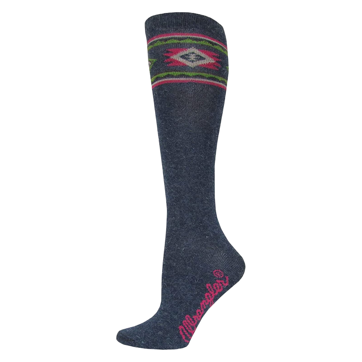 Wrangler® Ladies Angora Aztec Denim Knee High Socks  09678-5001-MED