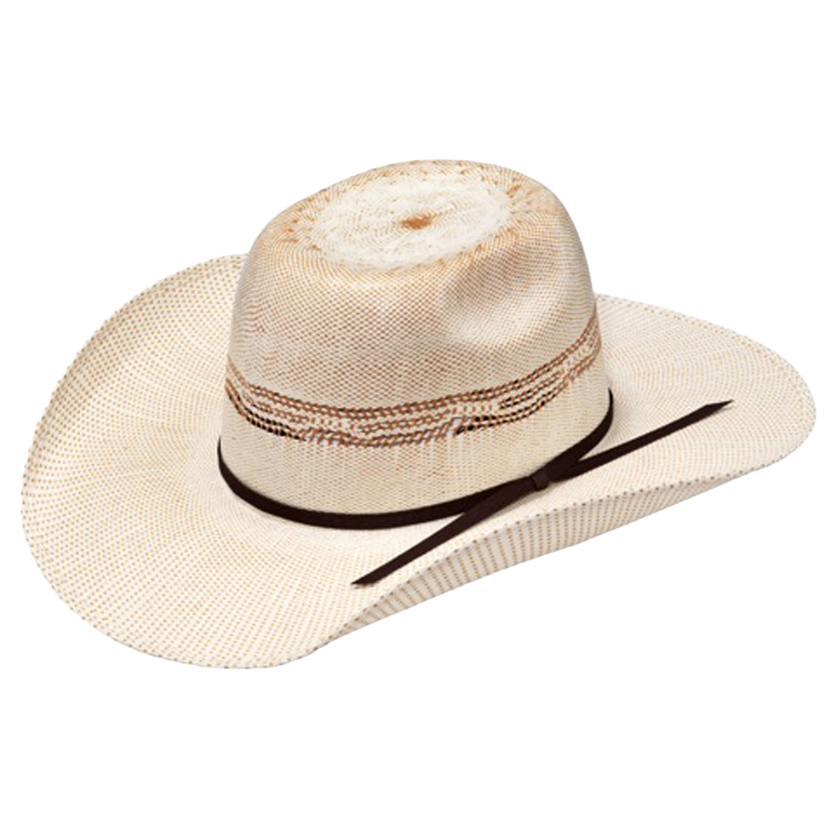 Ariat Youth Bangora Ivory and Tan Straw Hat A73212