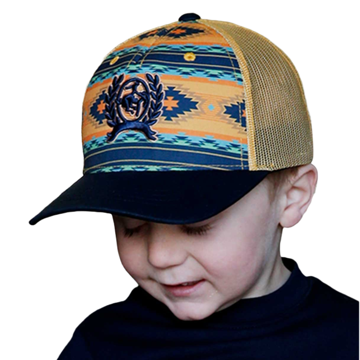 Cinch® Boy's 5-Panel Aztec Multicolor Snapback Hat MCC0607001