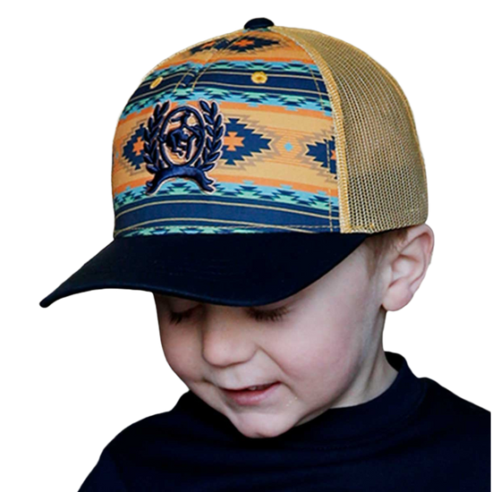 Cinch® Boy's 5-Panel Aztec Multicolor Snapback Hat MCC0607001