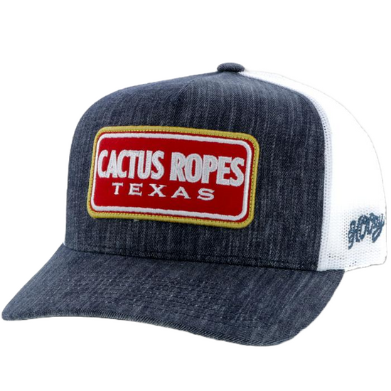 Hooey Children's Cactus Ropes Denim & Navy Snapback Hat CR058-Y