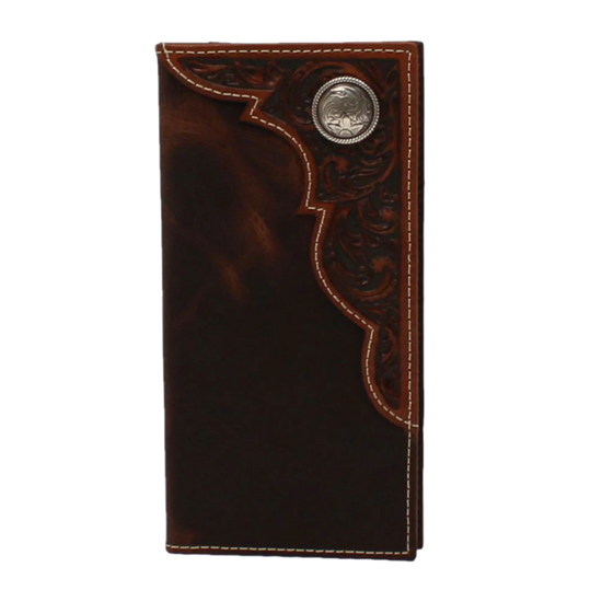 Ariat Youth Rodeo Round Conch Brown Wallet A3551302