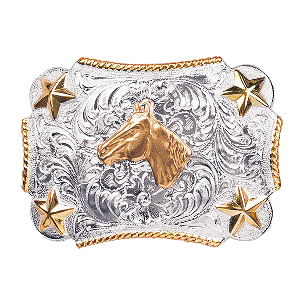 Nocona Children's Horse Head Rectangular Belt Buckle 3603207
