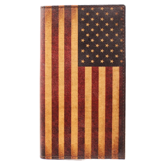 Nocona Men's Vintage American Flag Rodeo Wallet N5416497