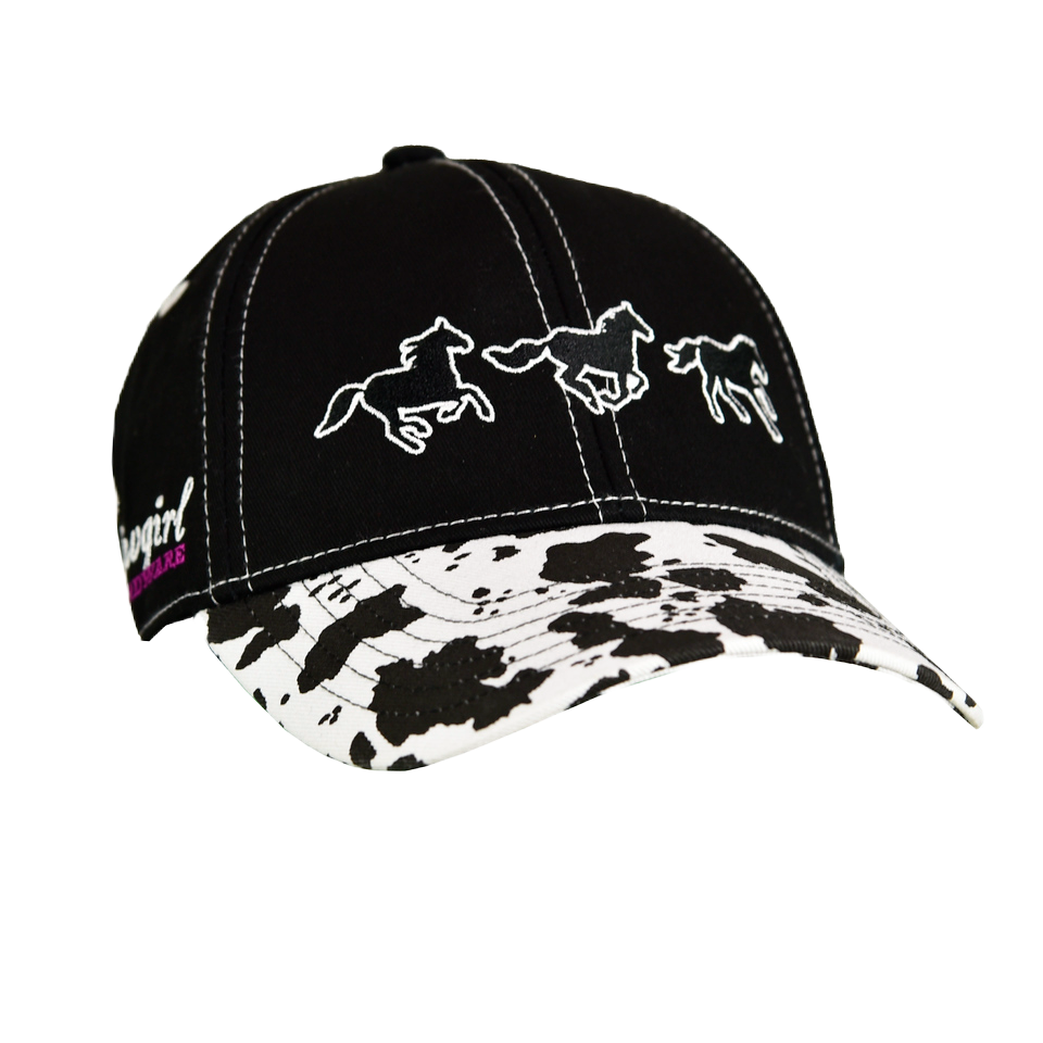 Cowgirl Hardware® Girl's Western Graphic Black Snapback 801615-010
