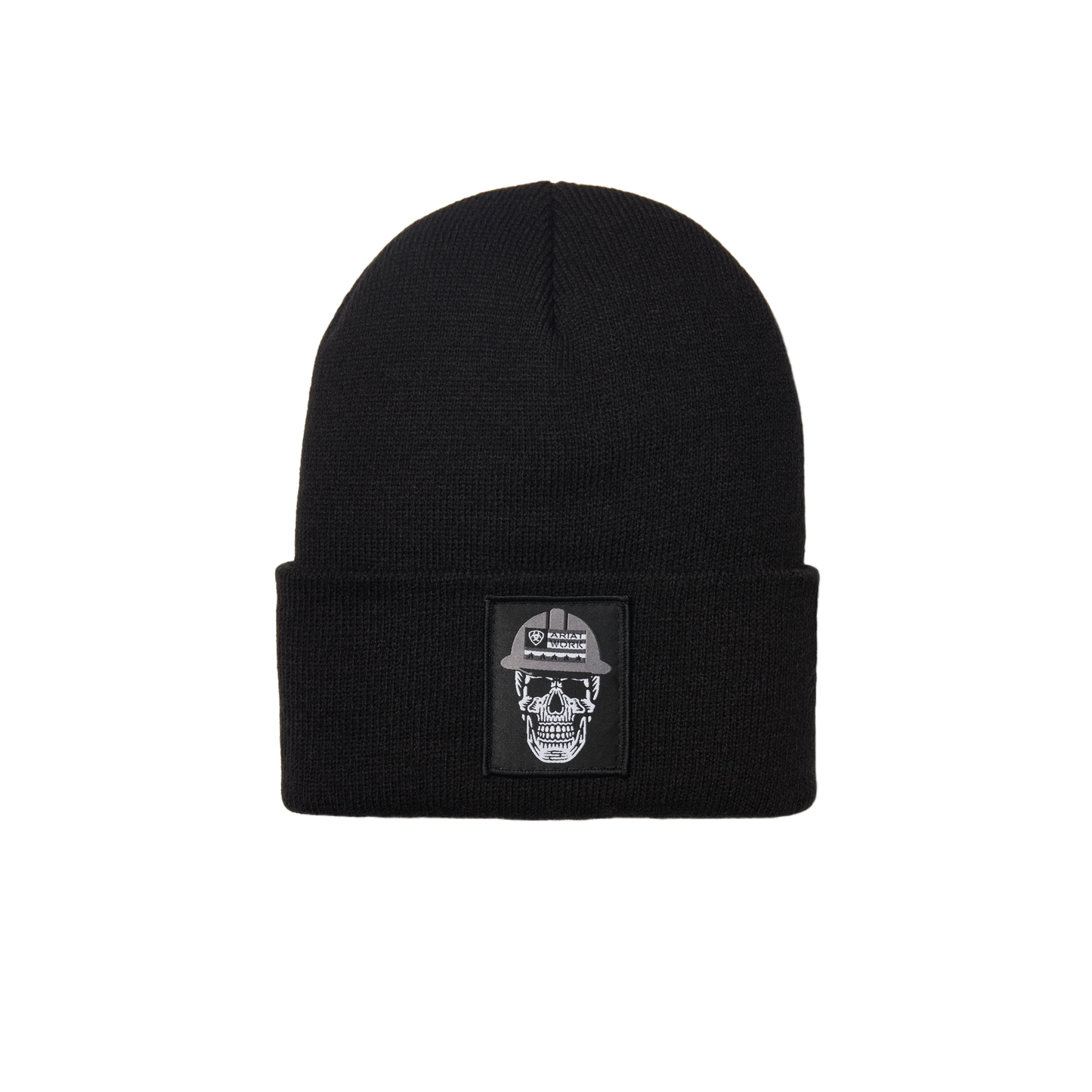 Ariat Men's Rebar Roughneck Watch Cap Black Beanie 10037491