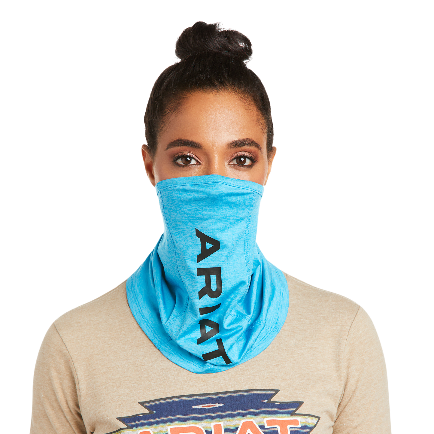 Ariat® Unisex Hawaiian Blue Logo Face & Neck Gaiter Mask 10036711