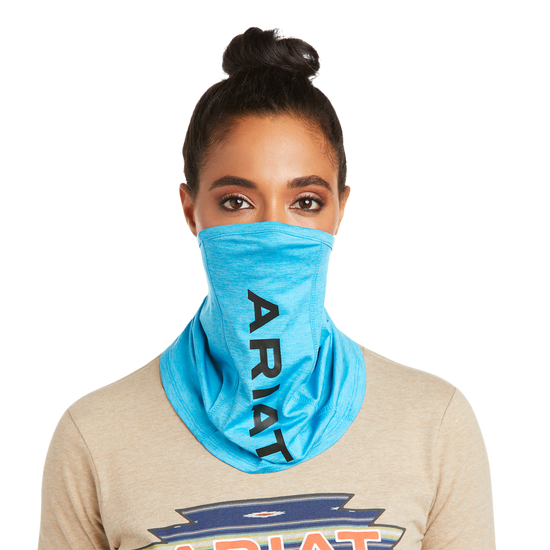 Ariat® Unisex Hawaiian Blue Logo Face & Neck Gaiter Mask 10036711