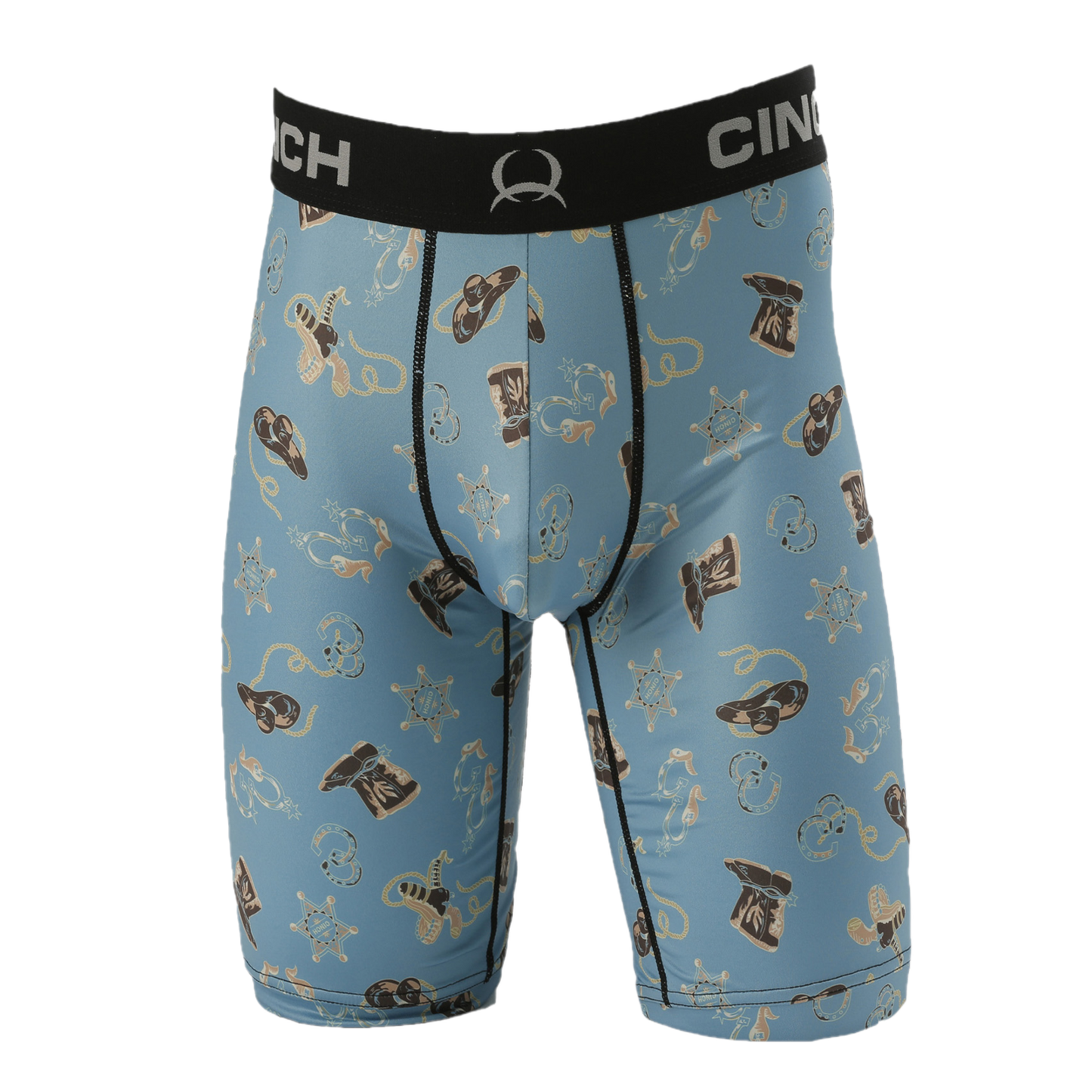 Cinch® Men's Blue Sheriff Boxer Brief Underwear MXY6001022