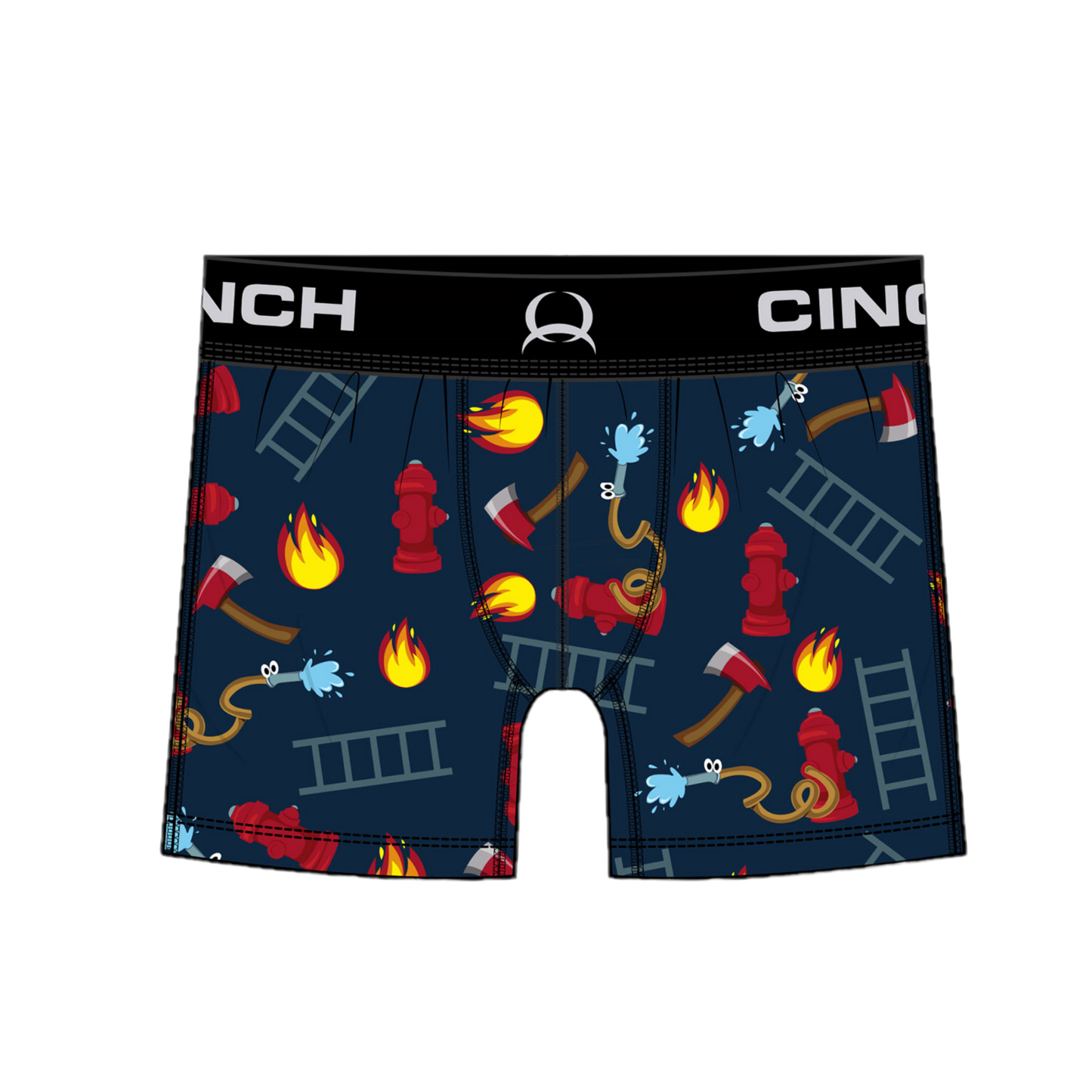 Cinch® Men's Navy Fire Hose Boxer Brief Underwear MXY6011003