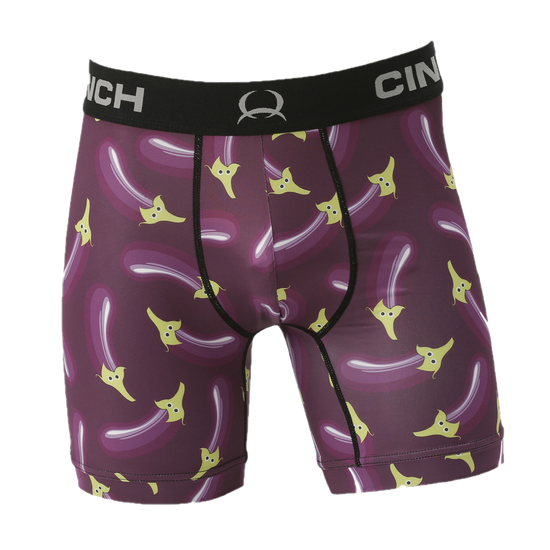 Cinch® Men's Purple Eggplant Boxer Brief Underwear MXY6002027