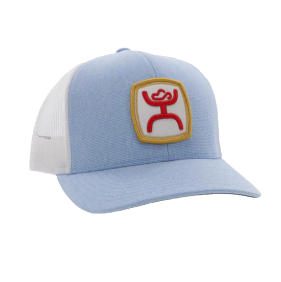 Hooey Men's Zeneith 6-panel Blue & White Trucker Cap 2224T-BLWH