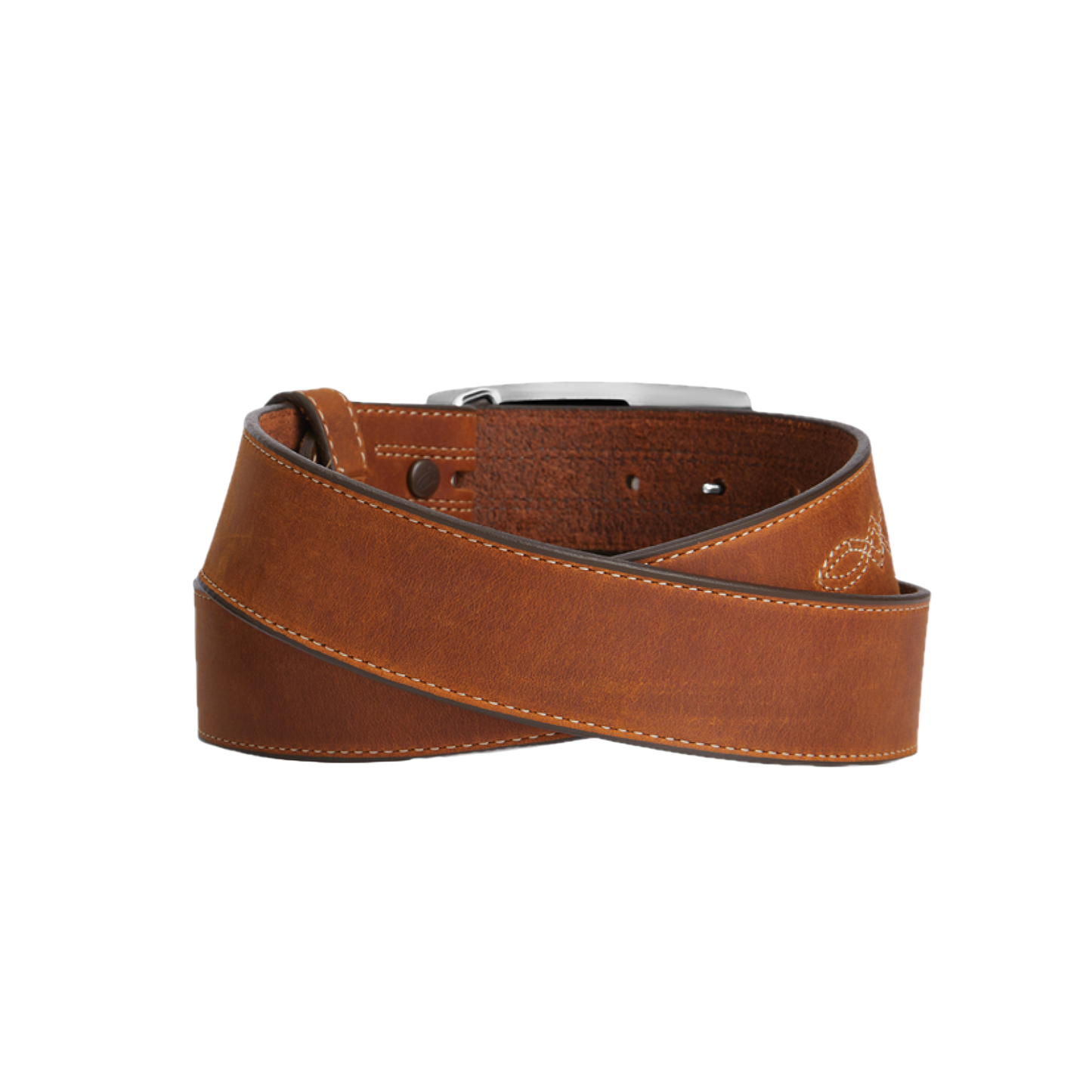 Justin® Men's Craftman Plain Brown Leather Belt C14059