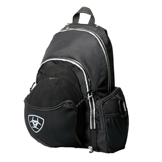 Ariat Ladies Ring Team Black & Grey Helmet Sling Backpack 10018904