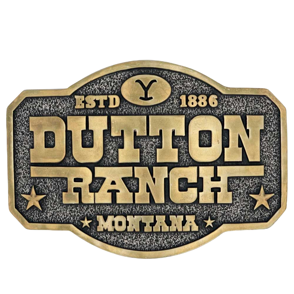 Montana Silversmiths® Dutton Ranch Attitude Belt Buckle A910YEL