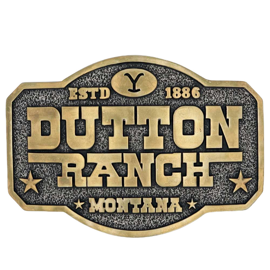 Montana Silversmiths® Dutton Ranch Attitude Belt Buckle A910YEL