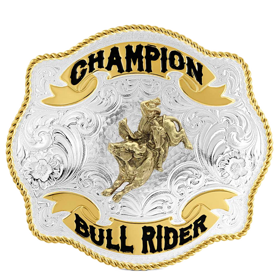 Montana Silversmiths® Men's Champion Bull Riding Buckle 7008