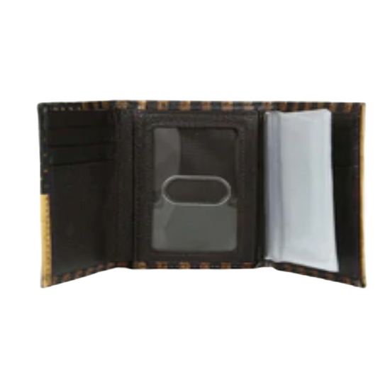 Nocona® Men's Vintage USA Flag Leather Tri-fold Wallet N5416597