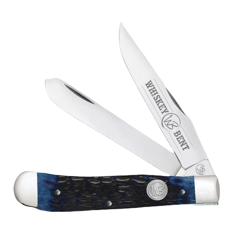 Whiskey Bent Blueberry Trapper Pocket Knife WB11-32