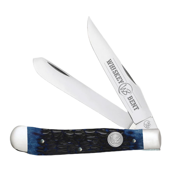 Whiskey Bent Blueberry Trapper Pocket Knife WB11-32