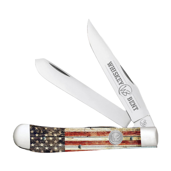 Whiskey Bent Patriot Double Blade Pocket Knife WB11-18