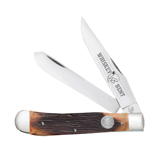 Whiskey Bent Sawmill Trapper Brown Pocket Knife WB11-24