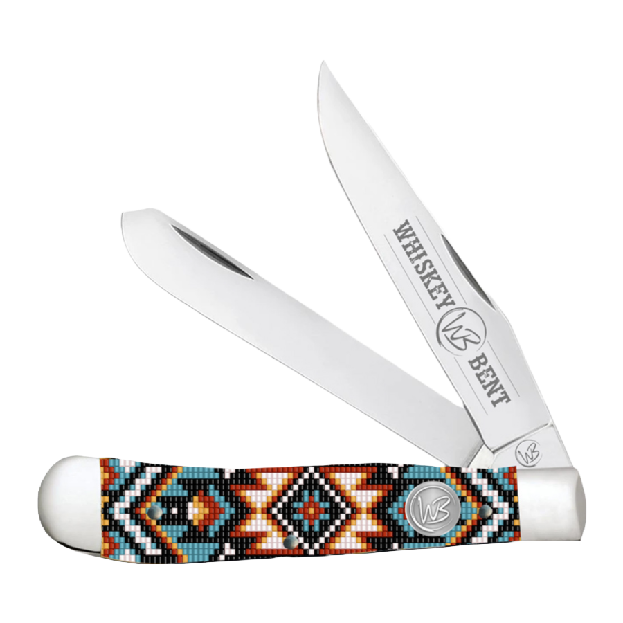Whiskey Bent Southwest Sand Aztec Pocket Knife WB11-19