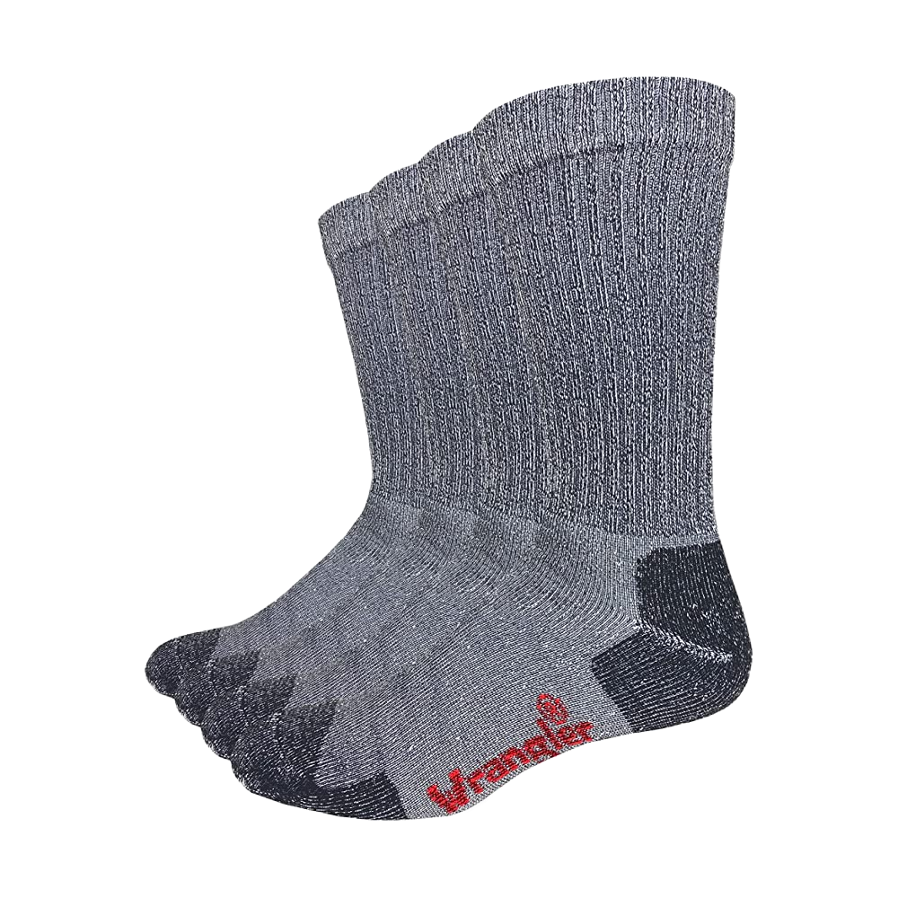 Wrangler® Riggs Men's 4 Pack Cotton Over The Calf Black Work Boot Socks 72435-2000-LG