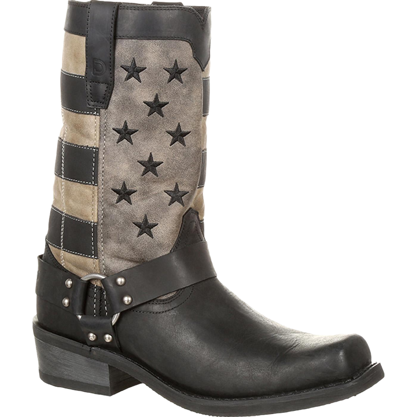 Durango Men's Patriotic Black Faded Flag & Harness Boot DDB0141