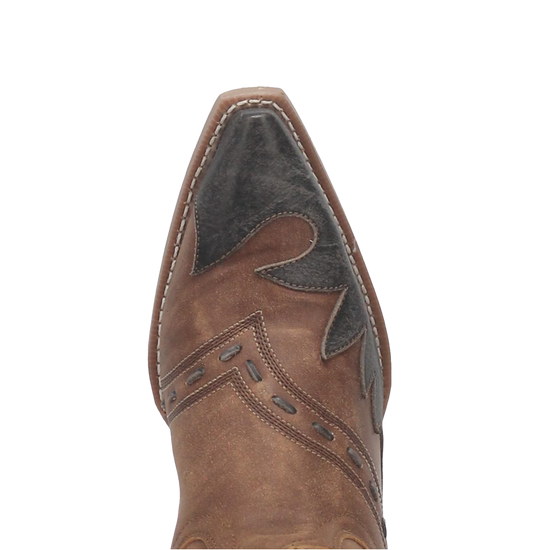 Laredo Men's Porter Tan & Black Snip Toe Boots 68408