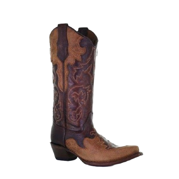 Load image into Gallery viewer, Circle G by Corral Ladies Chocolate &amp;amp; Sand Embroidered Boots L5757
