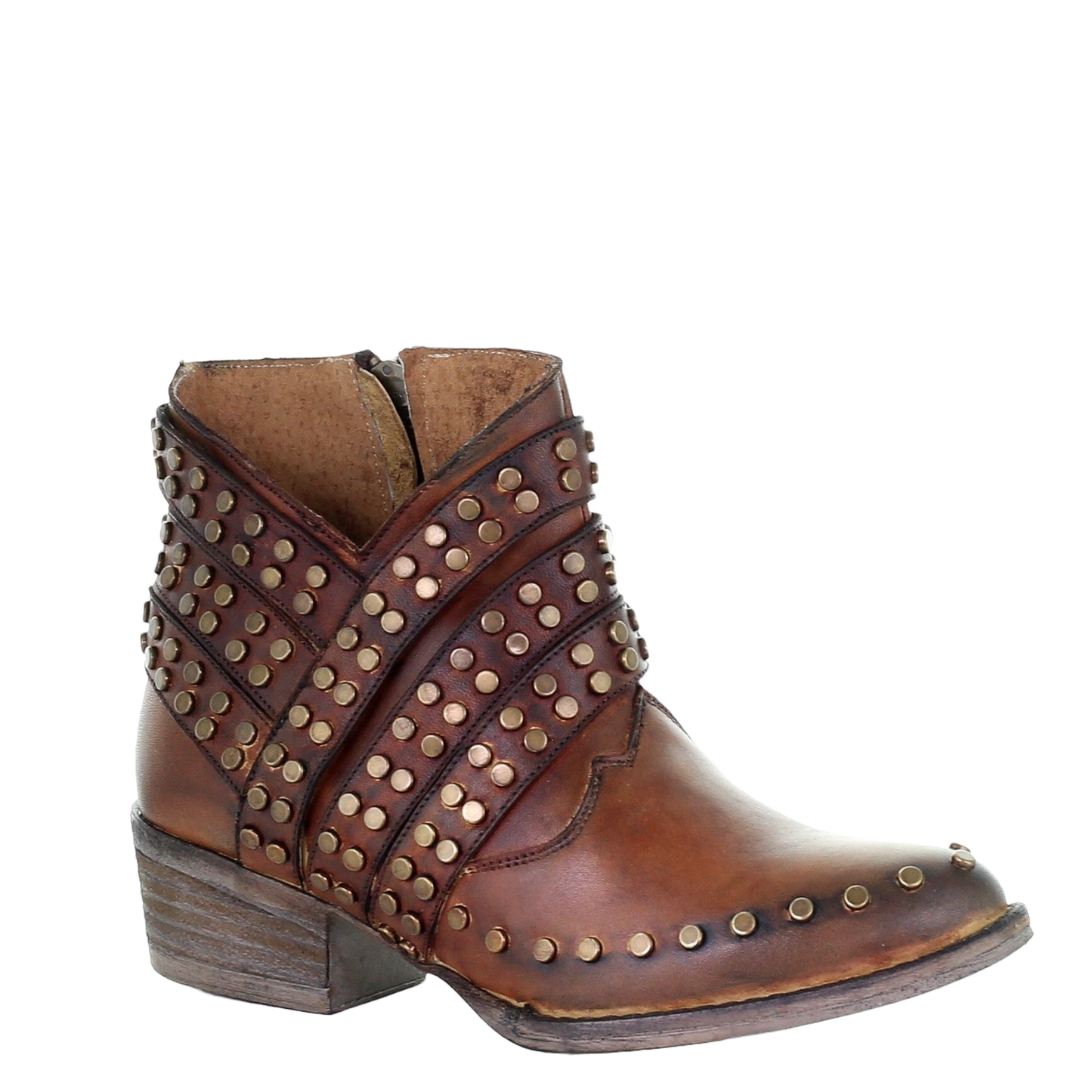 Circle G by Corral Ladies Studded Straps Bootie Shoe Q5096