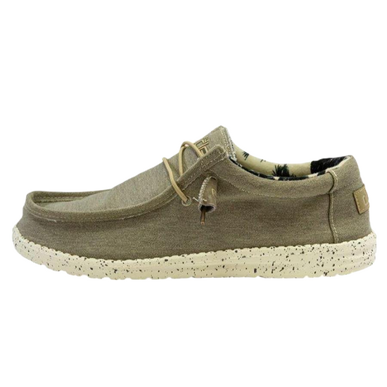 Hey Dude Men's Wally Stretch Beige Shoes 110380500 – Wild West Boot Store