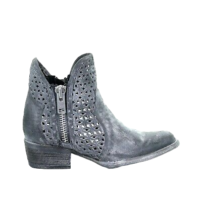 Circle G by Corral Ladies Grey Cutout Shortie Boots Q5059