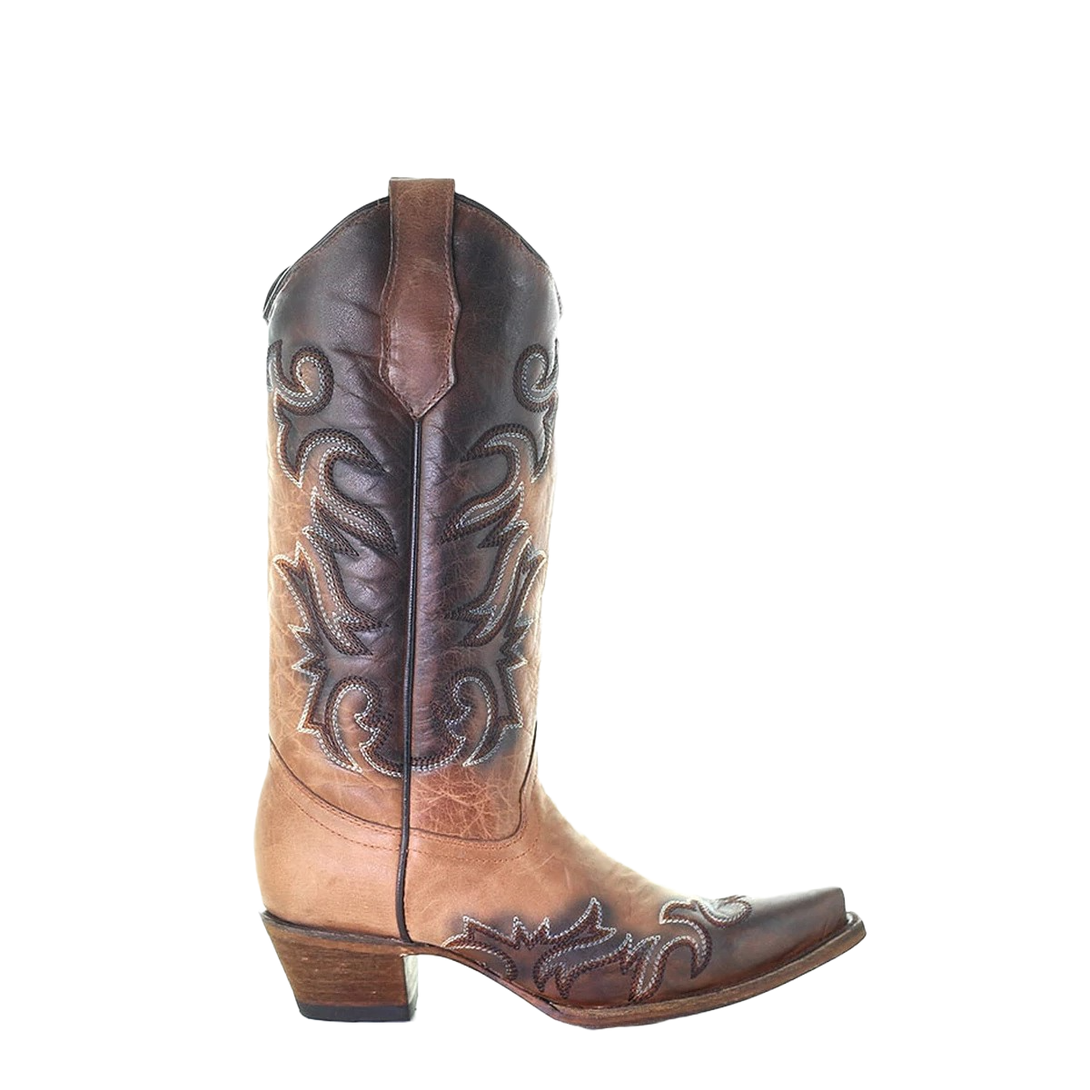 Circle G by Corral Ladies Shedron & Chocolate Embroidered Boots L5665