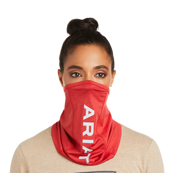 Ariat® Unisex Red Logo Neck & Face Gaiter Mask 10036709
