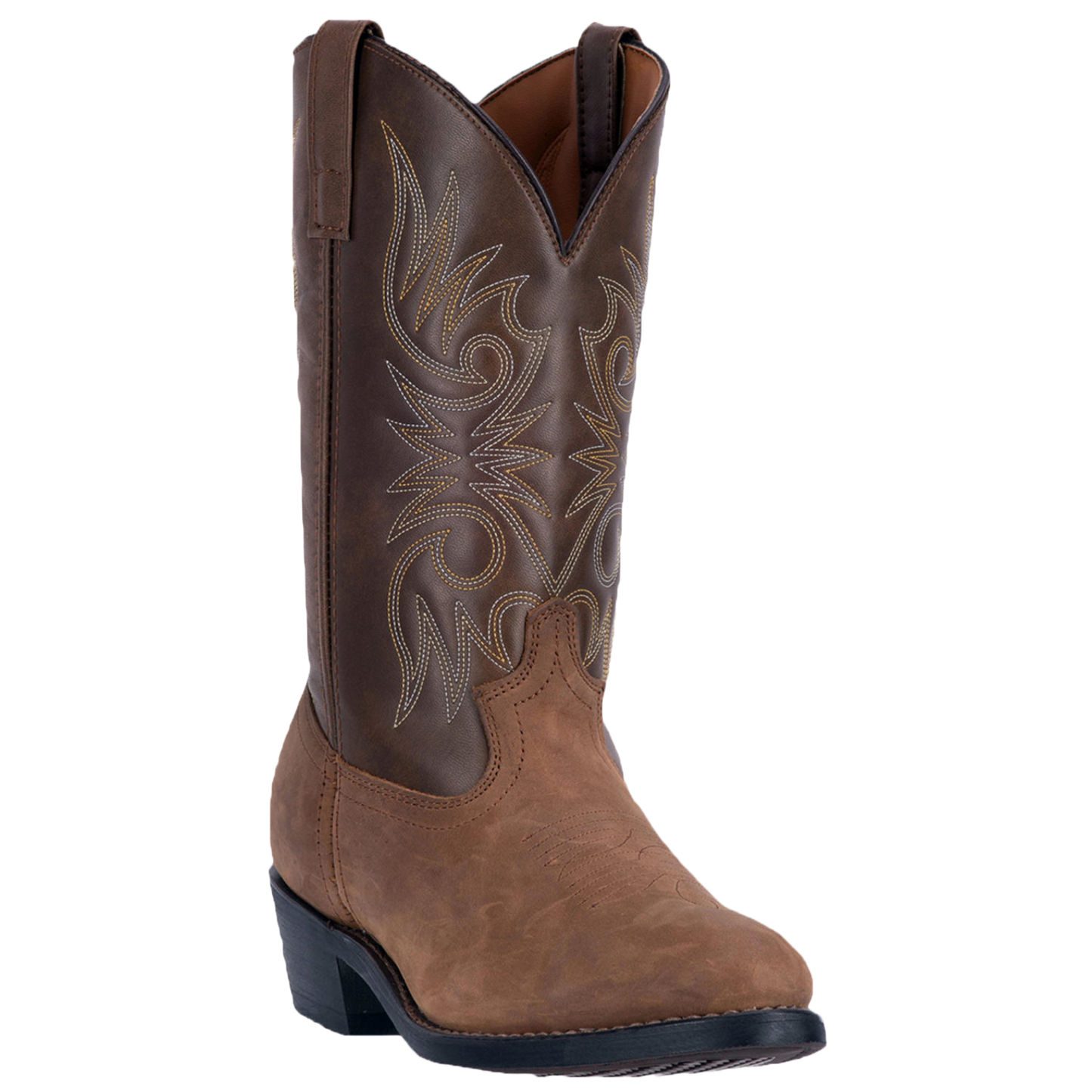 Laredo® Men's Paris Tan & Brown Round Toe Boots 4242