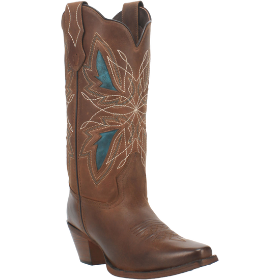 Laredo Ladies Flutterby Brown Leather Western Boots 52358
