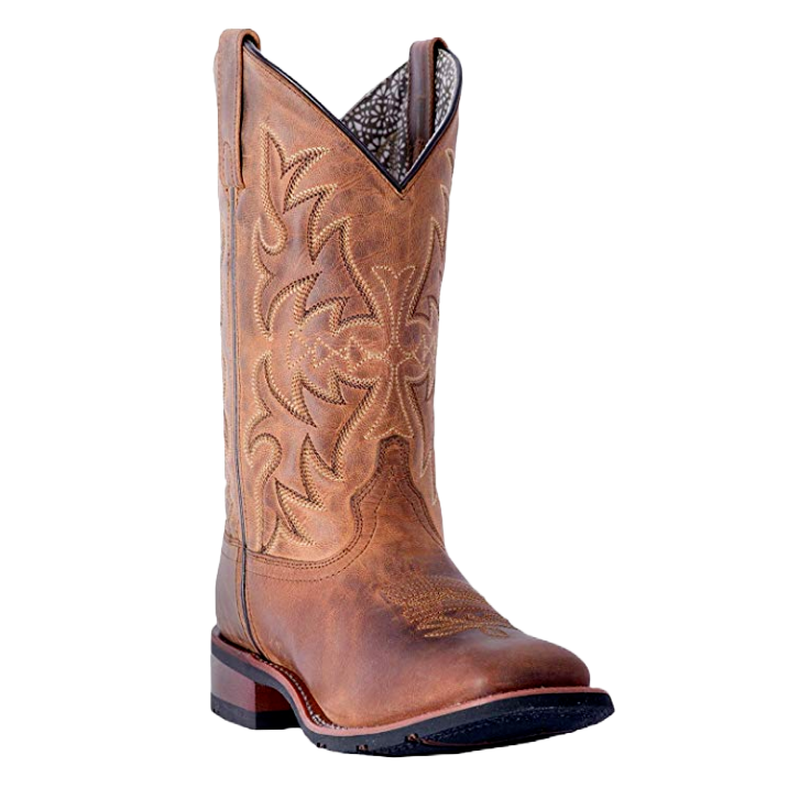 Laredo Ladies Brown Anita Cowgirl Square Toe Boots 5602